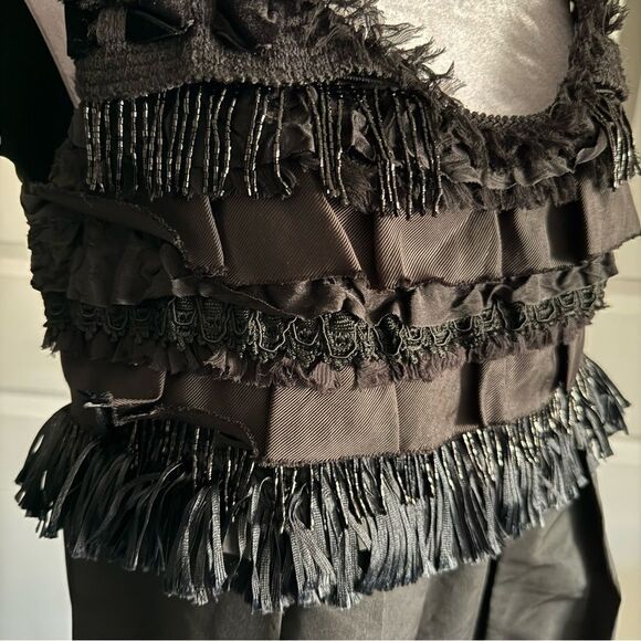 NWT Vintage 90s Moschino Cheap and Chic Black Cocktail Dress Size IT 44 US 10 - Picture 11 of 11